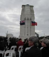 Ceremony at the Cenotaph, Auckland War Memorial Museum