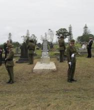 Ceremony for Sapper Robert Hislop.