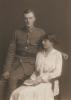 Donald in military uniform prior to leaving for War pictured with his sister, Flora (my mother).