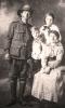Stephen Christopher Fahey with wife Clara and children Elsie and Christopher before going to England with the Australian army