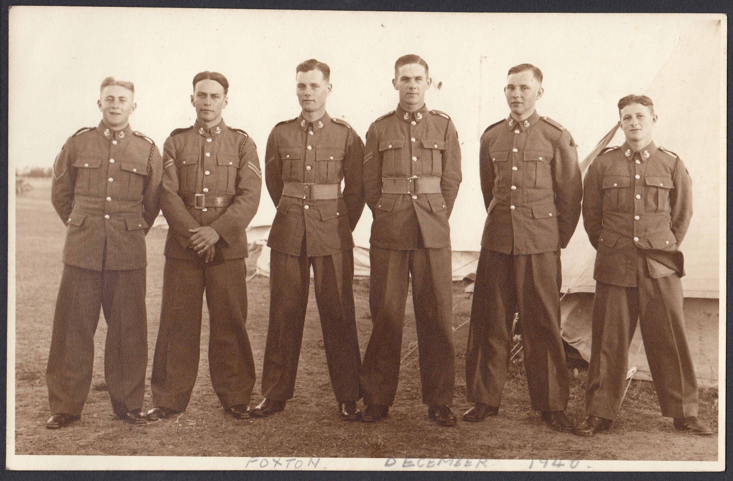 NCOs, Foxton December 1940, Jum the tallest man in the line